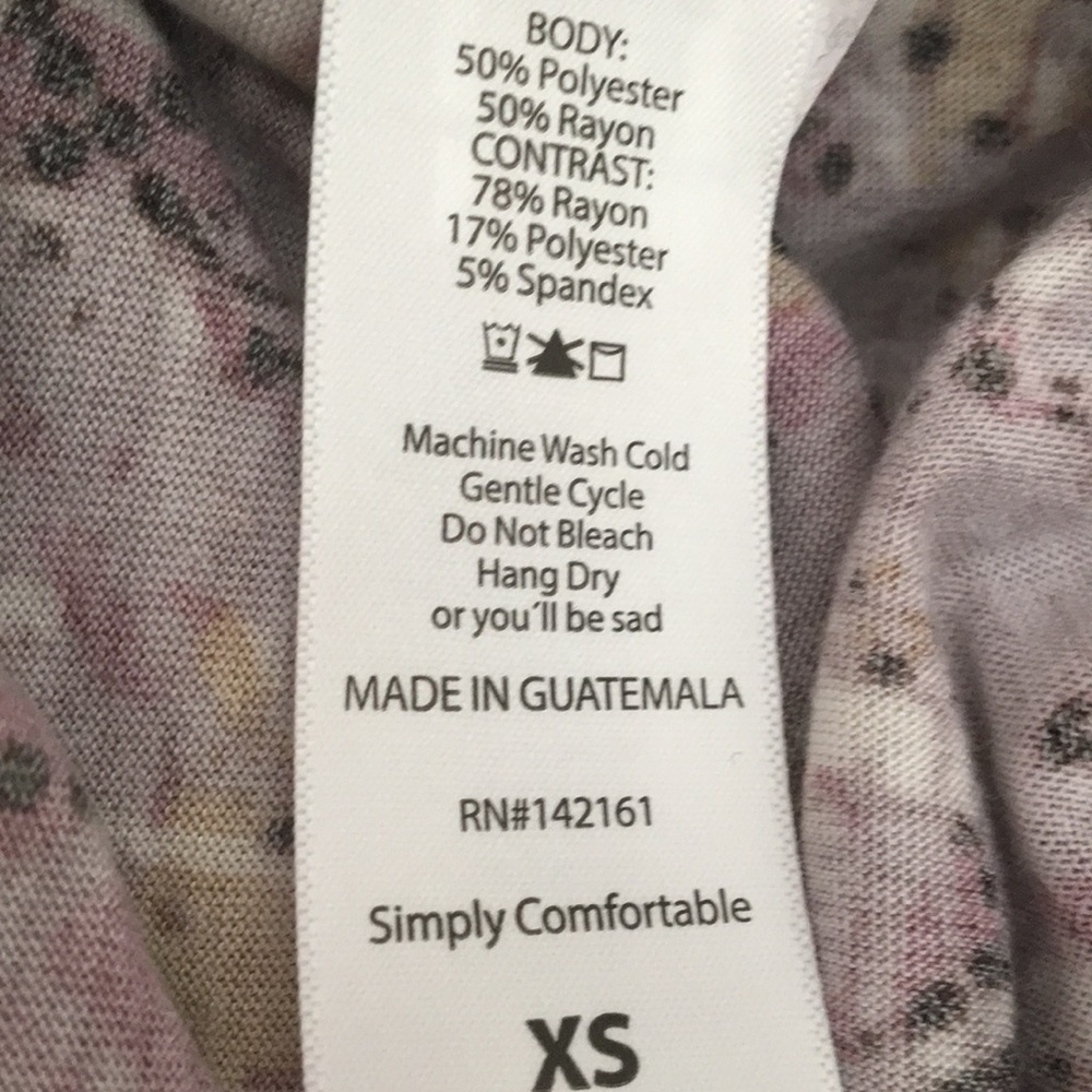 LuLaRoe XS Randy Raglan Tee - Picture 2 of 4